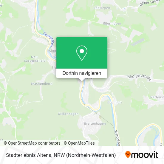 Stadterlebnis Altena Karte