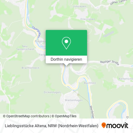 Lieblingsstücke Altena Karte