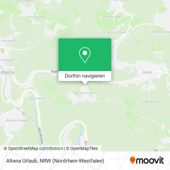 Altena Urlaub Karte
