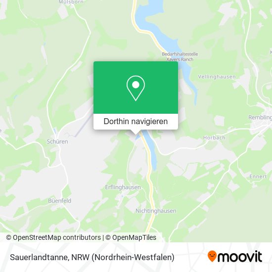 Sauerlandtanne Karte