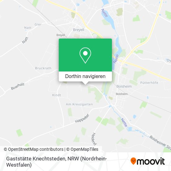 Gaststätte Knechtsteden Karte