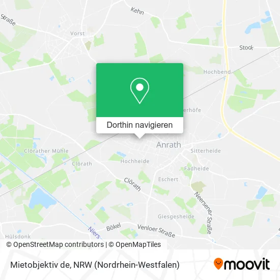 Mietobjektiv de Karte