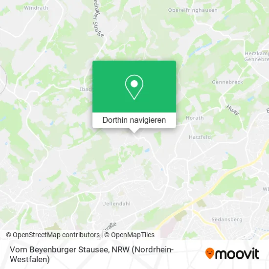 Vom Beyenburger Stausee Karte