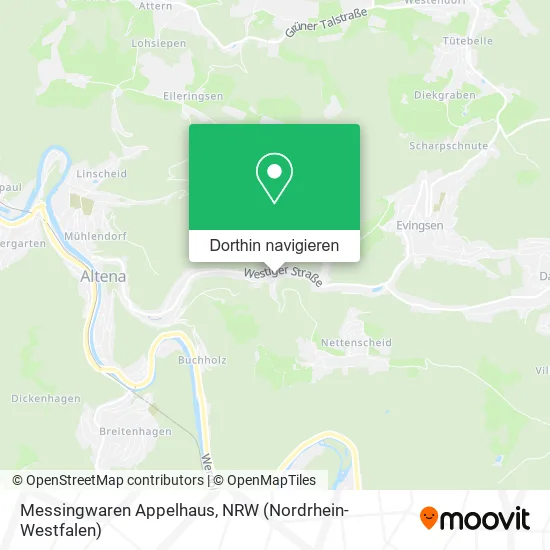 Messingwaren Appelhaus Karte