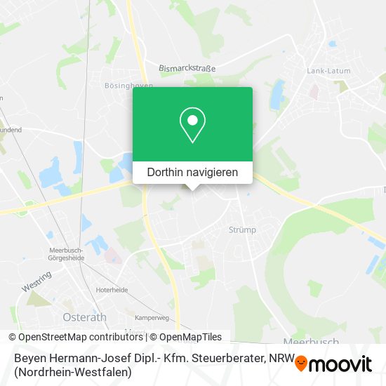 Beyen Hermann-Josef Dipl.- Kfm. Steuerberater Karte
