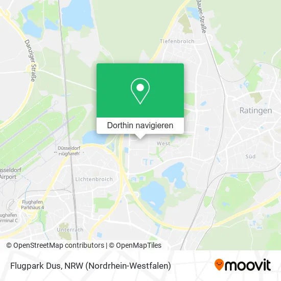 Flugpark Dus Karte