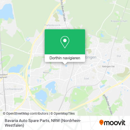 Bavaria Auto Spare Parts Karte