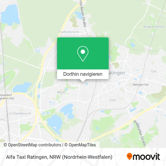 Alfa Taxi Ratingen Karte