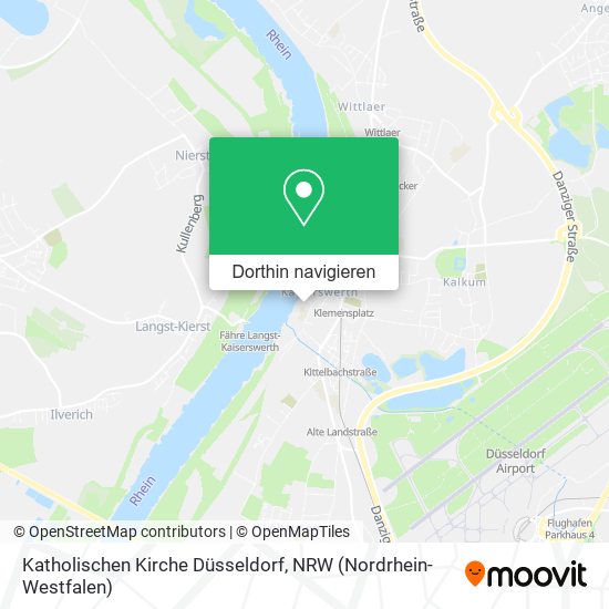 Katholischen Kirche Düsseldorf Karte