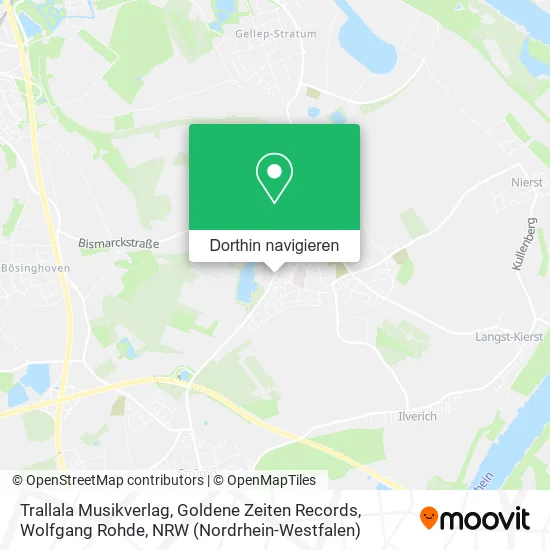 Trallala Musikverlag, Goldene Zeiten Records, Wolfgang Rohde Karte
