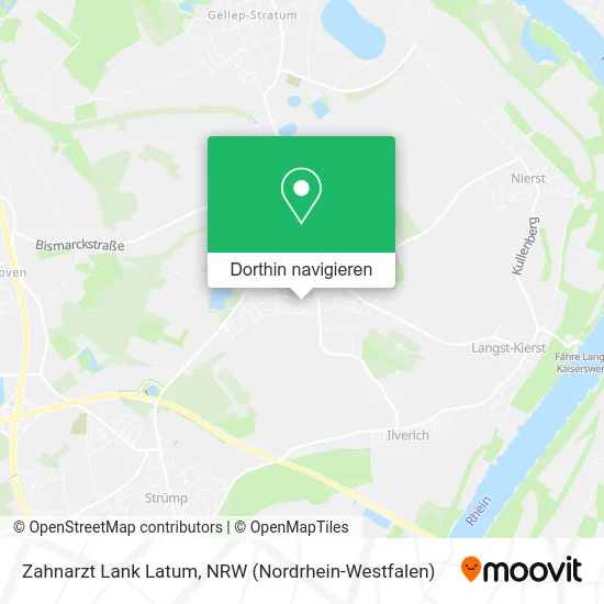 Zahnarzt Lank Latum Karte