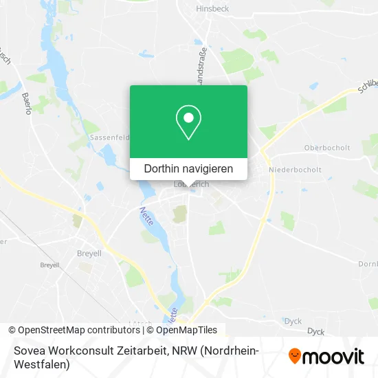 Sovea Workconsult Zeitarbeit Karte