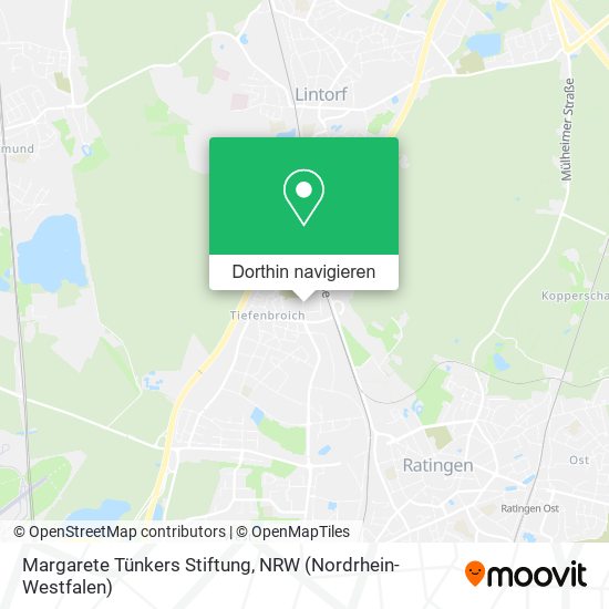 Margarete Tünkers Stiftung Karte