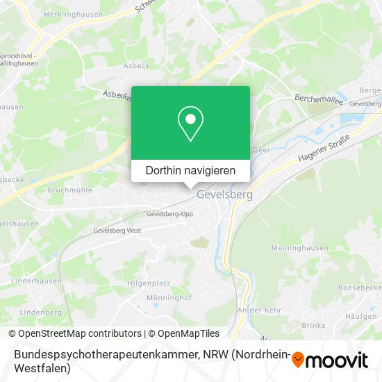 Bundespsychotherapeutenkammer Karte