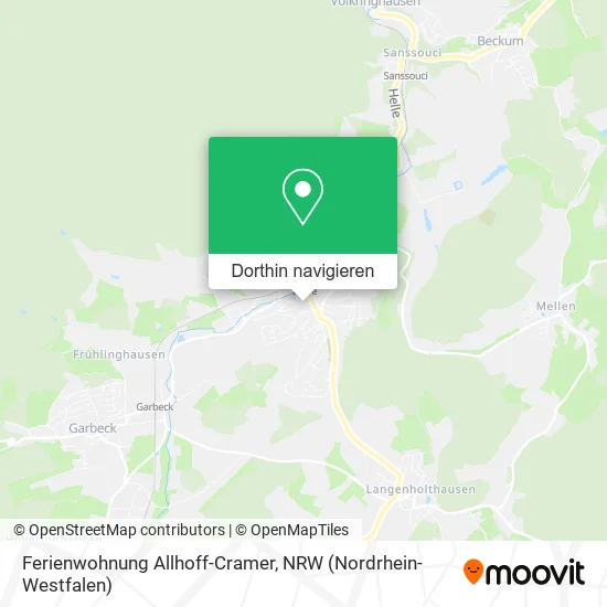 Ferienwohnung Allhoff-Cramer Karte