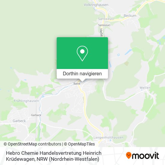 Hebro Chemie Handelsvertretung Heinrich Krüdewagen Karte
