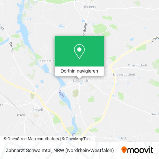 Zahnarzt Schwalmtal Karte