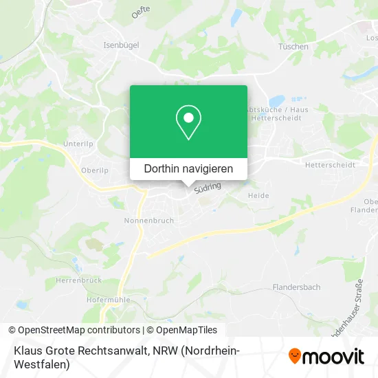 Klaus Grote Rechtsanwalt Karte