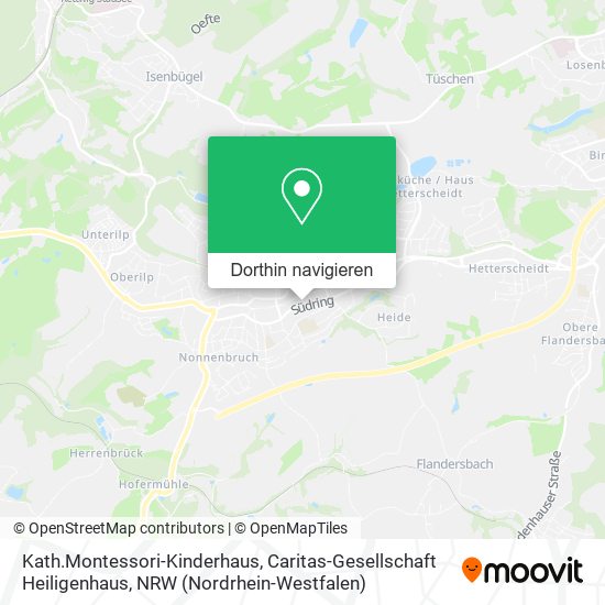 Kath.Montessori-Kinderhaus, Caritas-Gesellschaft Heiligenhaus Karte