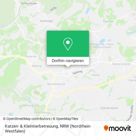 Katzen- & Kleintierbetreuung Karte