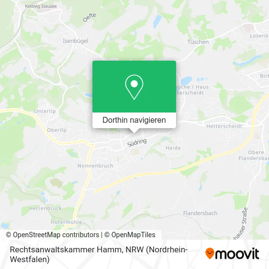 Rechtsanwaltskammer Hamm Karte