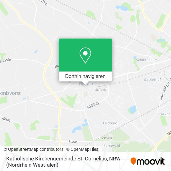 Katholische Kirchengemeinde St. Cornelius Karte