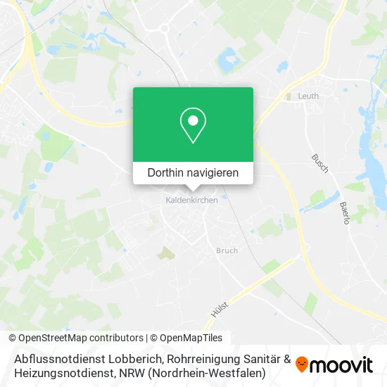 Abflussnotdienst Lobberich, Rohrreinigung Sanitär & Heizungsnotdienst Karte