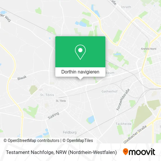Testament Nachfolge Karte
