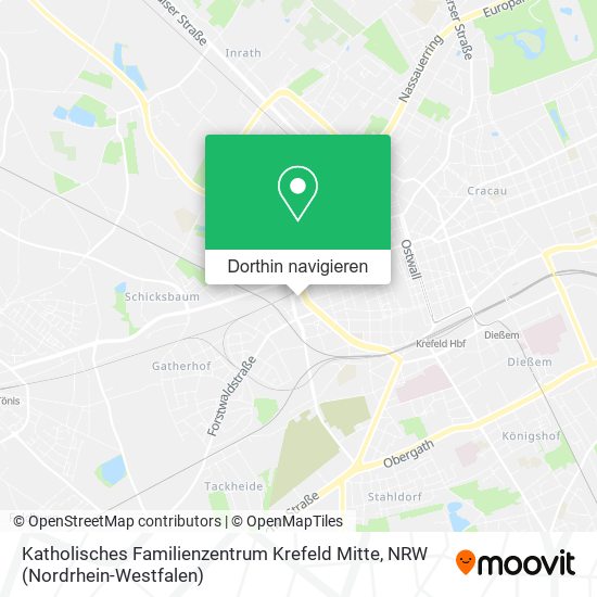 Katholisches Familienzentrum Krefeld Mitte Karte