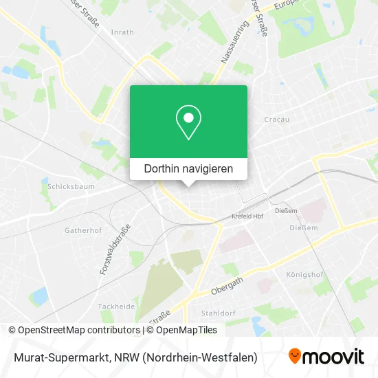 Murat-Supermarkt Karte