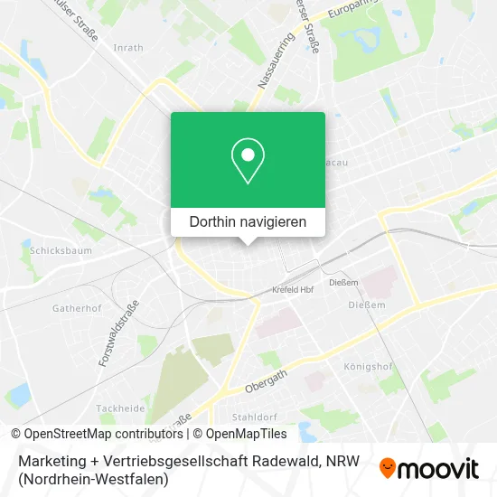 Marketing + Vertriebsgesellschaft Radewald Karte