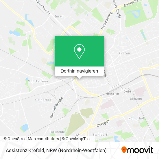 Assistenz Krefeld Karte