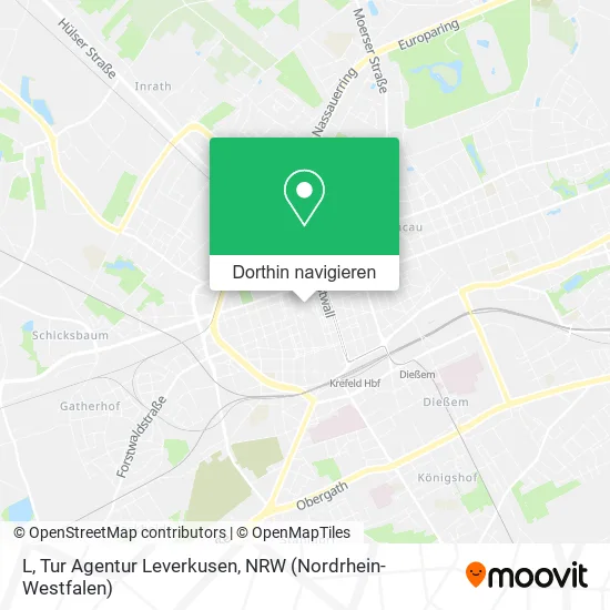 L, Tur Agentur Leverkusen Karte