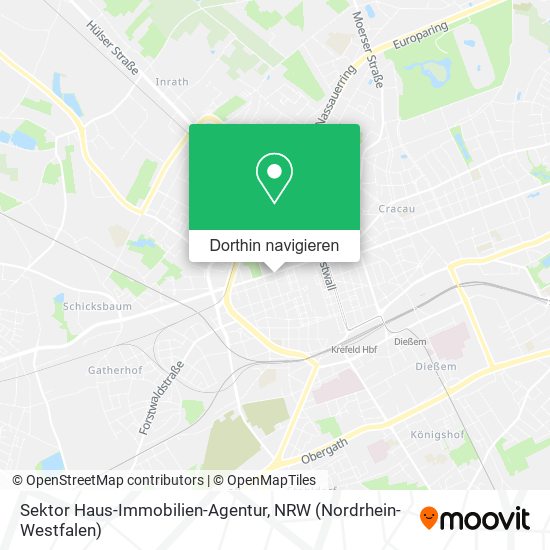 Sektor Haus-Immobilien-Agentur Karte