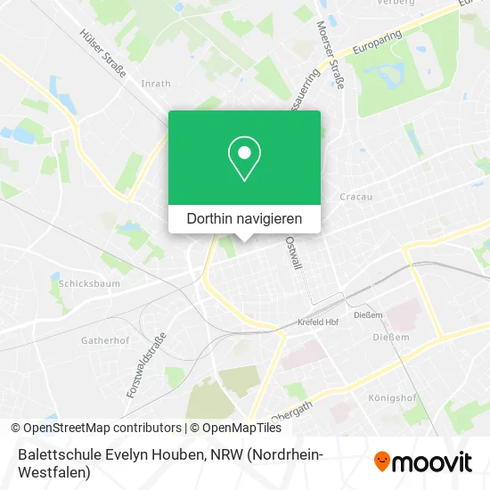 Balettschule Evelyn Houben Karte