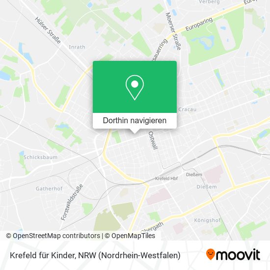 Krefeld für Kinder Karte