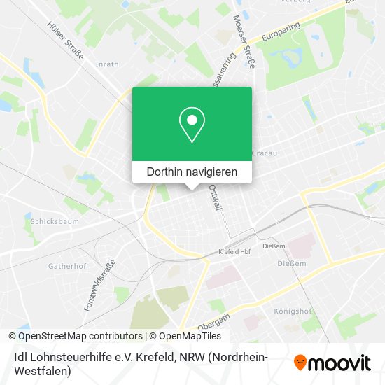 Idl Lohnsteuerhilfe e.V. Krefeld Karte