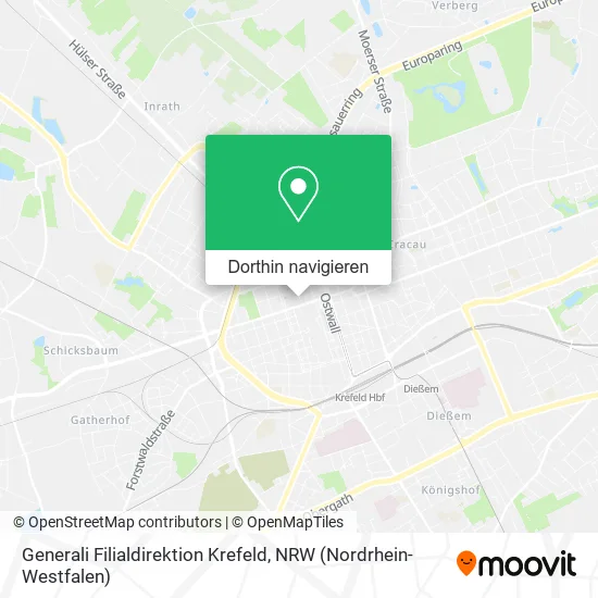 Generali Filialdirektion Krefeld Karte