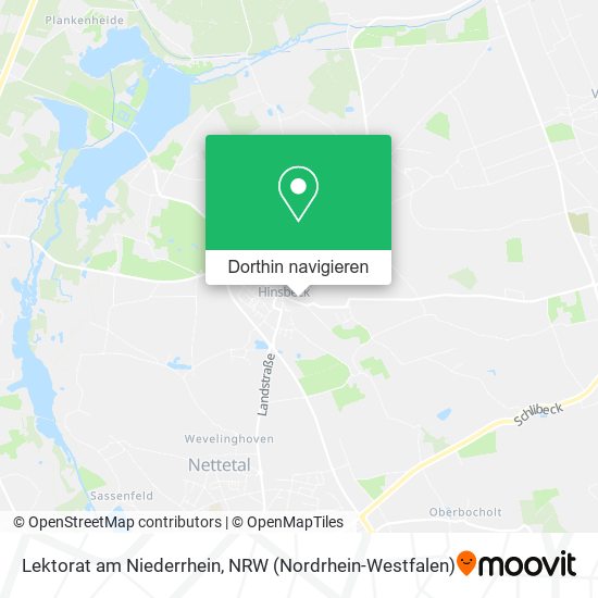 Lektorat am Niederrhein Karte