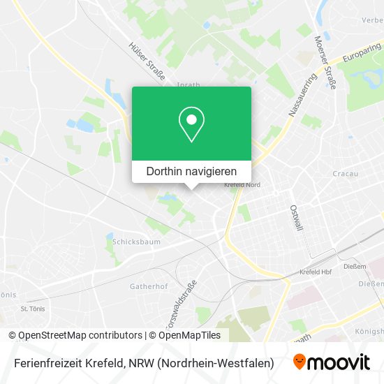 Ferienfreizeit Krefeld Karte