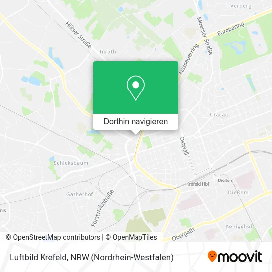 Luftbild Krefeld Karte