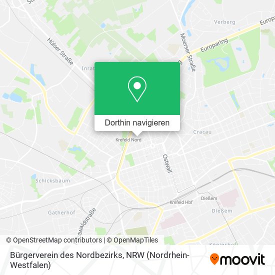 Bürgerverein des Nordbezirks Karte