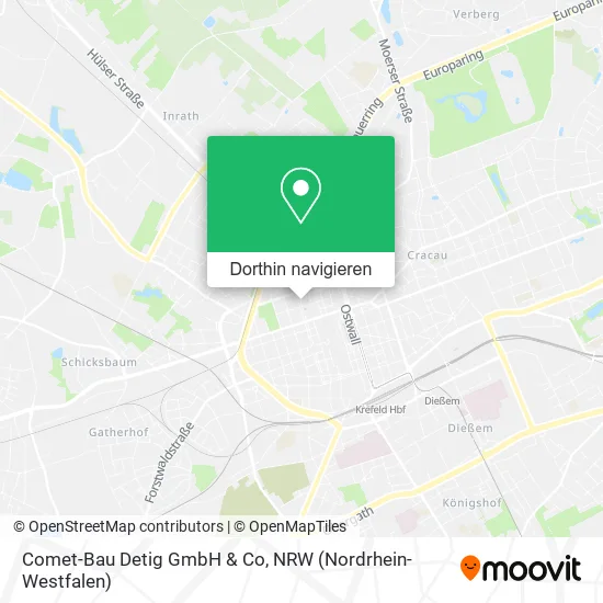 Comet-Bau Detig GmbH & Co Karte