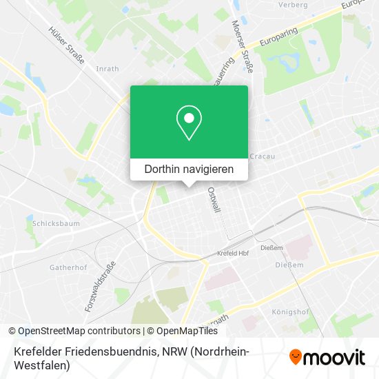Krefelder Friedensbuendnis Karte