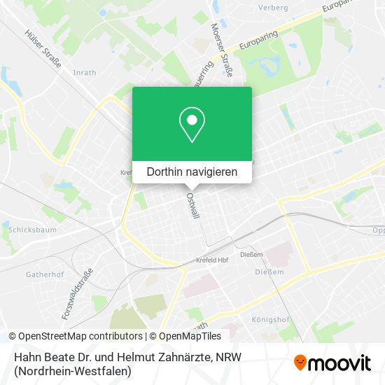 Hahn Beate Dr. und Helmut Zahnärzte Karte