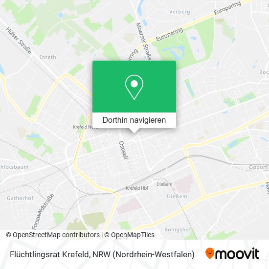 Flüchtlingsrat Krefeld Karte