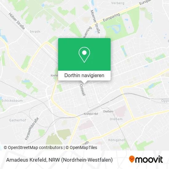 Amadeus Krefeld Karte