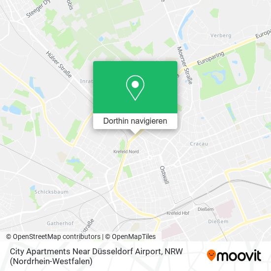 City Apartments Near Düsseldorf Airport Karte