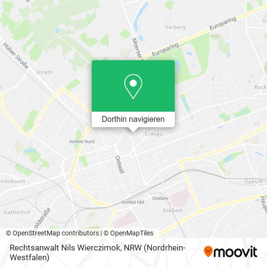 Rechtsanwalt Nils Wierczimok Karte