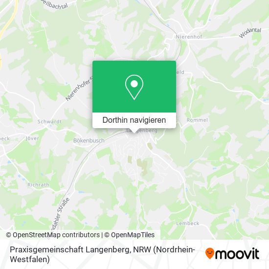 Praxisgemeinschaft Langenberg Karte
